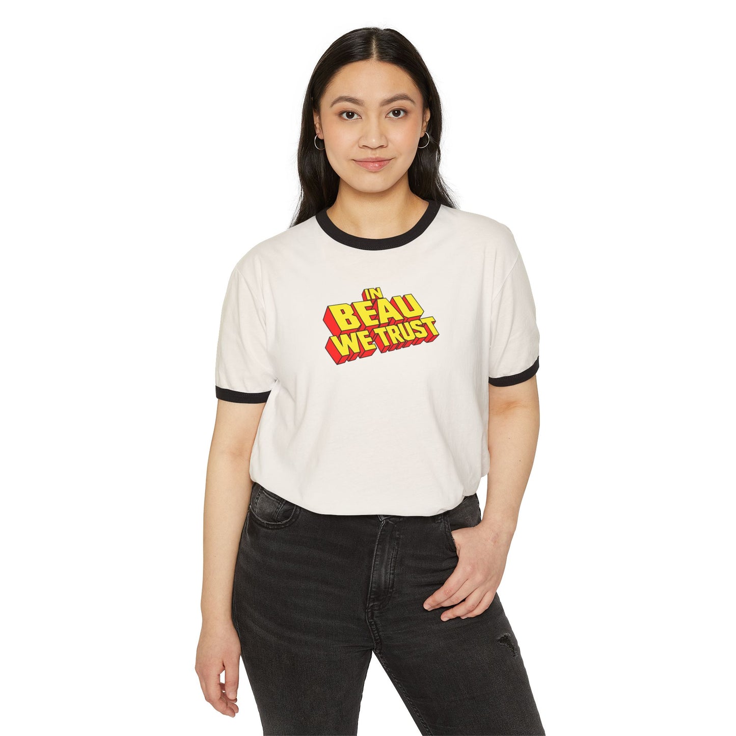 In Beau We Trust Retro Ringer Tee | Funny X-Men Inspired Shirt | Superhero Fan Shirt | Comic Convention Tee | Nerd Gift