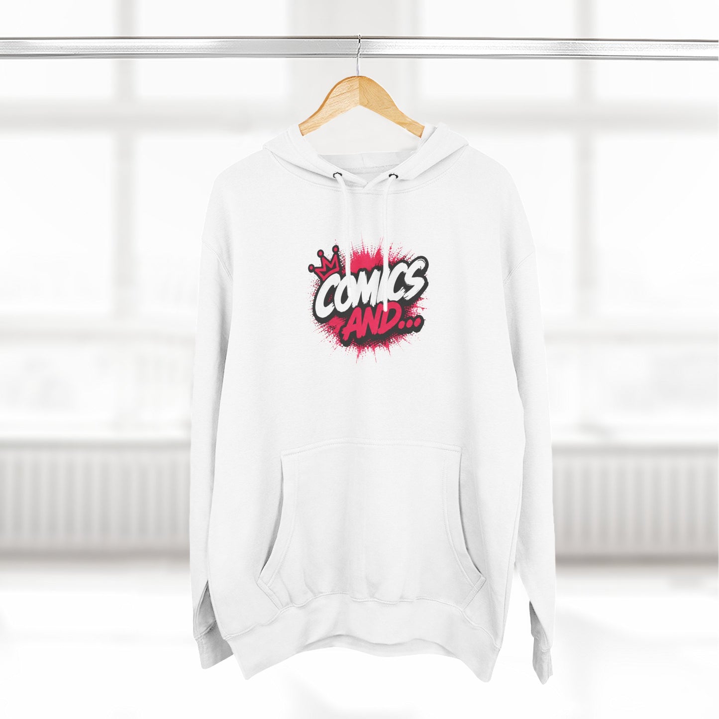 Comics And... Premium Fleece Hoodie | Official Comics And Logo Hoodie | Comic Book Fan Sweatshirt | Geek Apparel