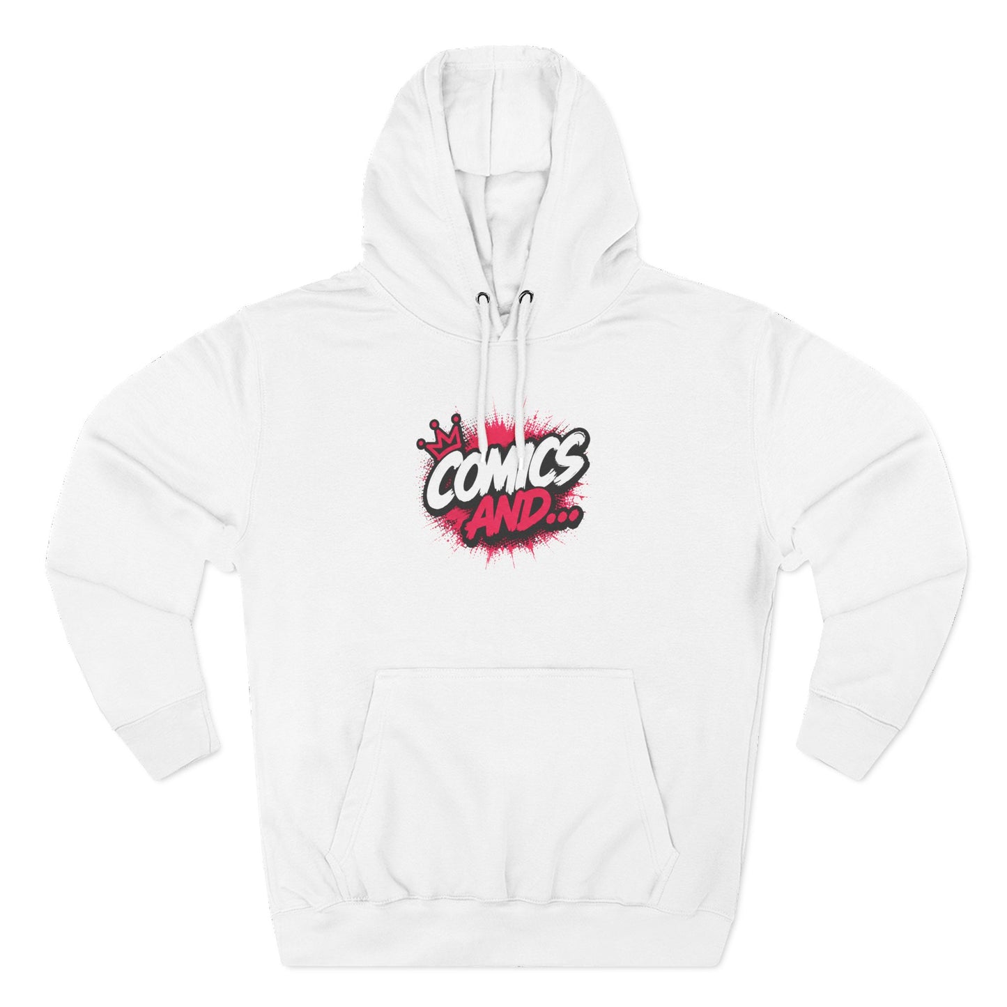 Comics And... Premium Fleece Hoodie | Official Comics And Logo Hoodie | Comic Book Fan Sweatshirt | Geek Apparel