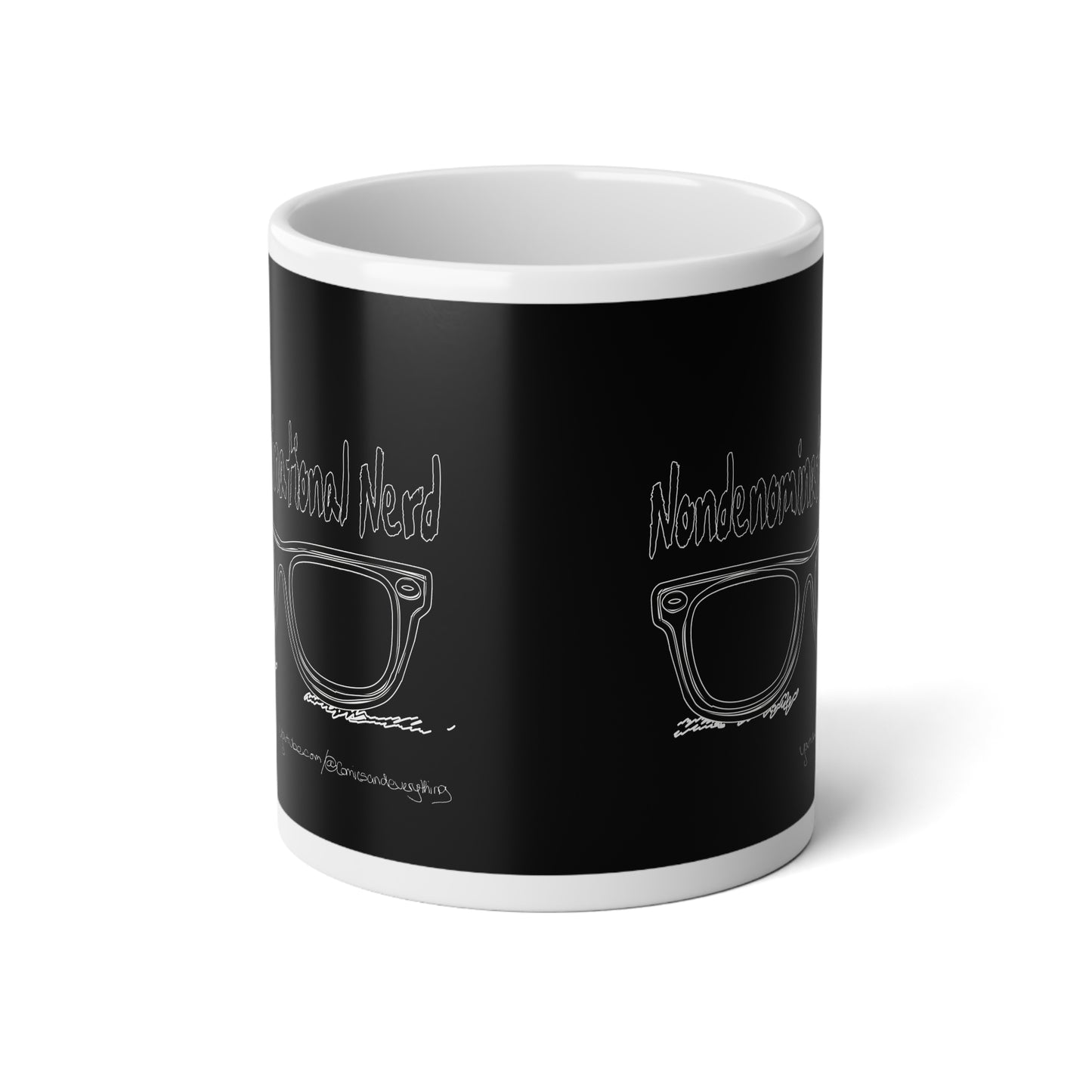 Jumbo Mug, 20oz - Nondenominational Nerd Mug, Geek Coffee Cup, Pop Culture Tea Mug, Fandom Merchandise Gift, Extra Large Drinkware
