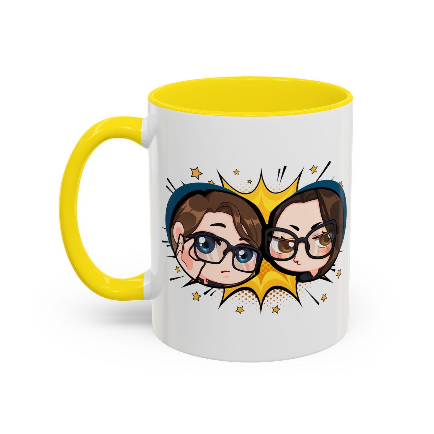 Plotholes & Payoffs Chibi Logo Ceramic Accent Mug