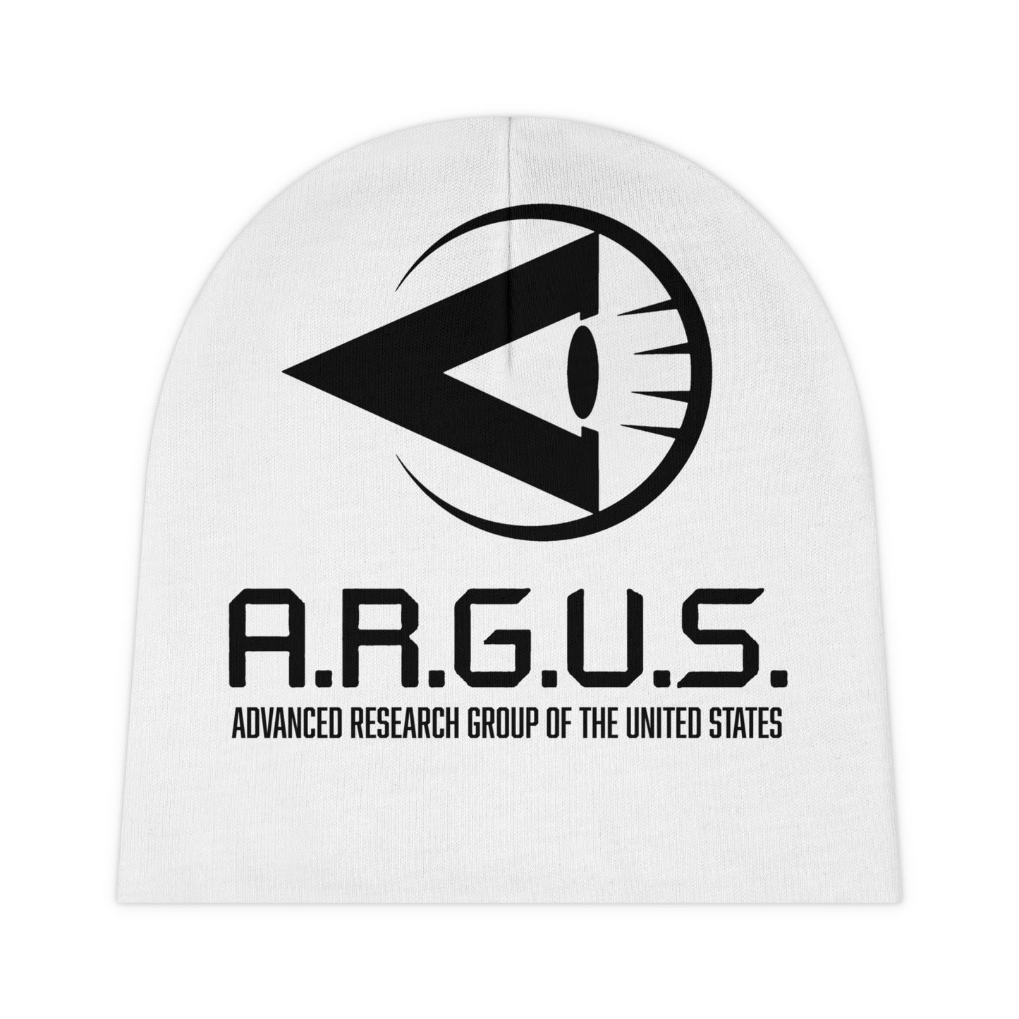 Baby Beanie, DC Comics Peacemaker Inspired Hat, A R G U S Logo Baby Cap, HBO MAX Series Infant Beanie, Geeky Baby Gift, Superhero Nursery