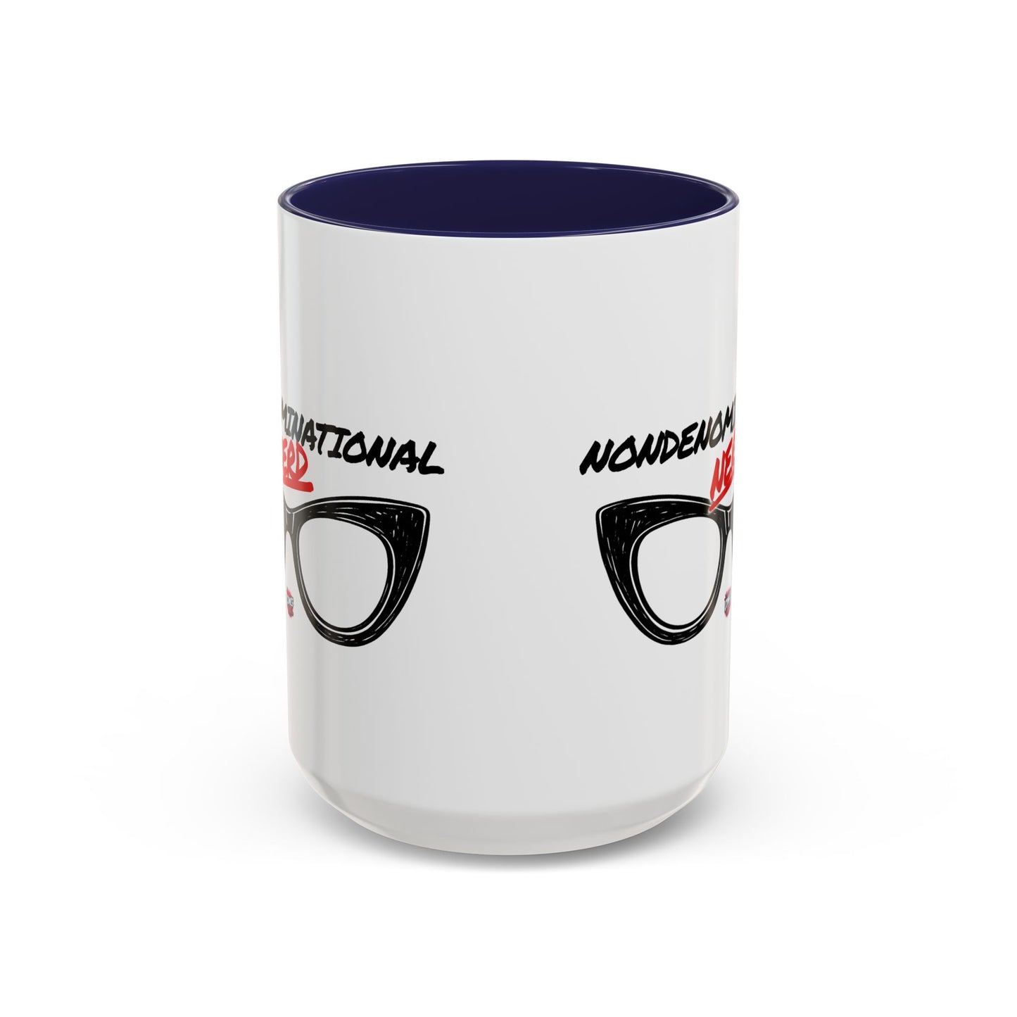 Nondenominational Nerd Mug, Funny Geek Coffee Cup, Comic Book Lover Gift, Nerdy Fandom Mug, Comics And Merch - Color Rim Option