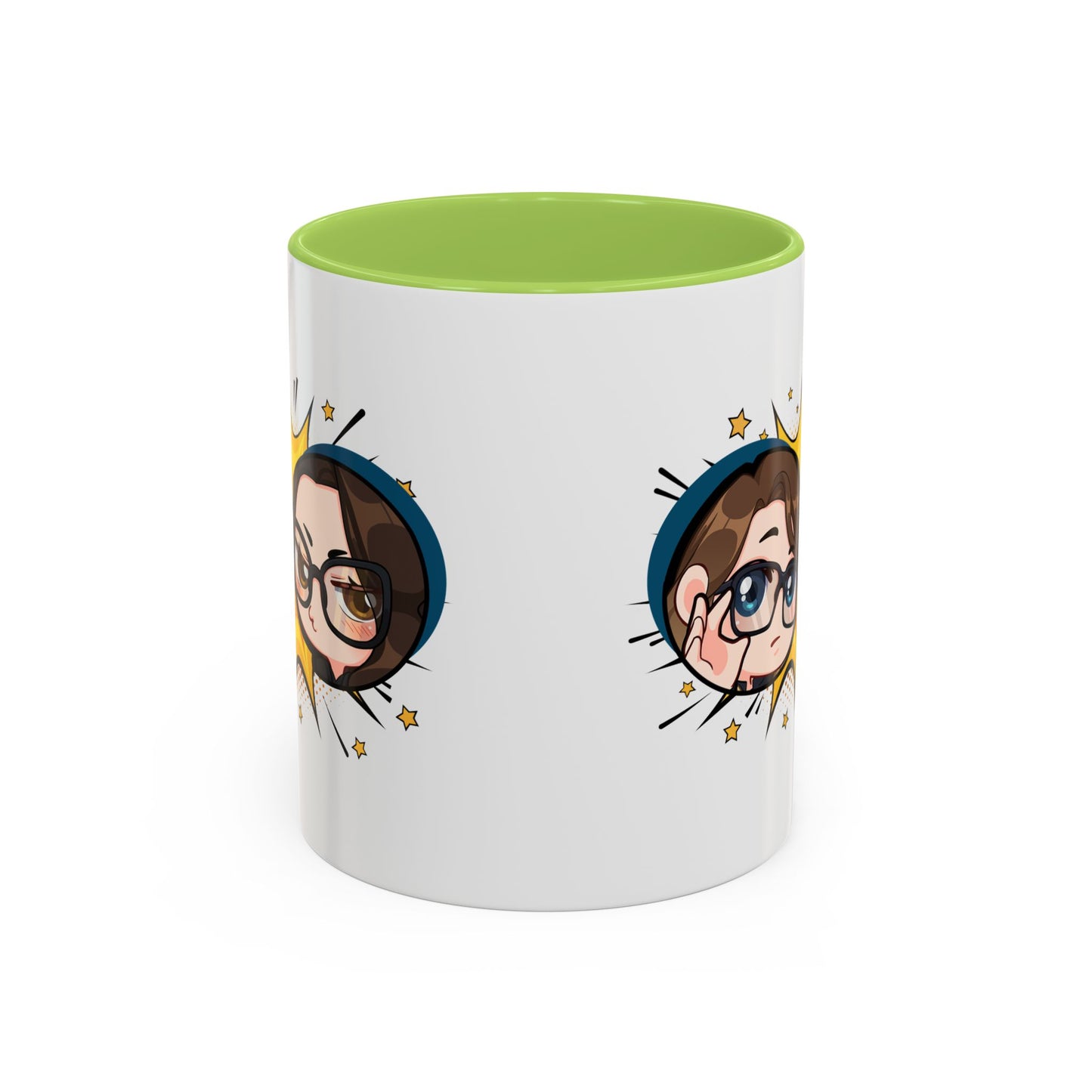 Plotholes & Payoffs Chibi Logo Ceramic Accent Mug