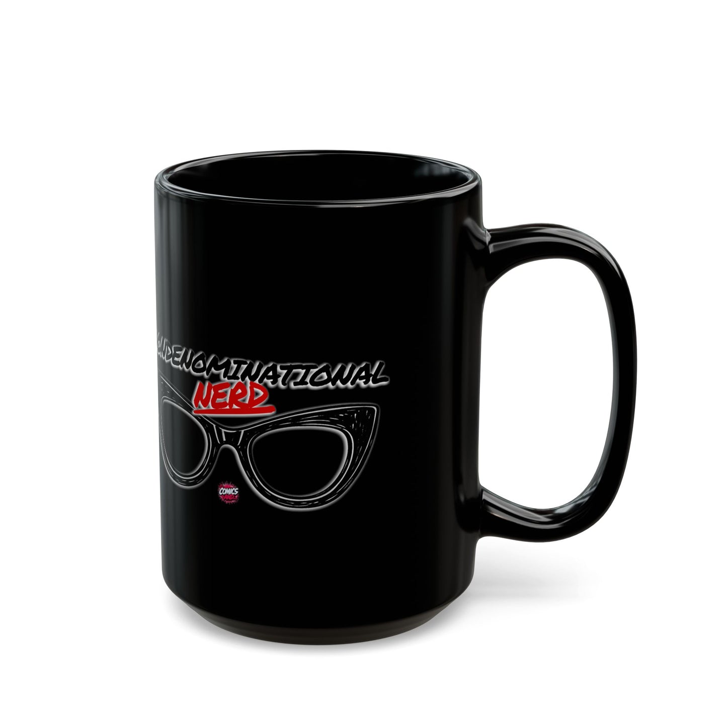 Nondenominational Nerd Mug, Funny Geek Coffee Cup, Comic Book Lover Gift, Nerdy Fandom Mug, Comics And Merch