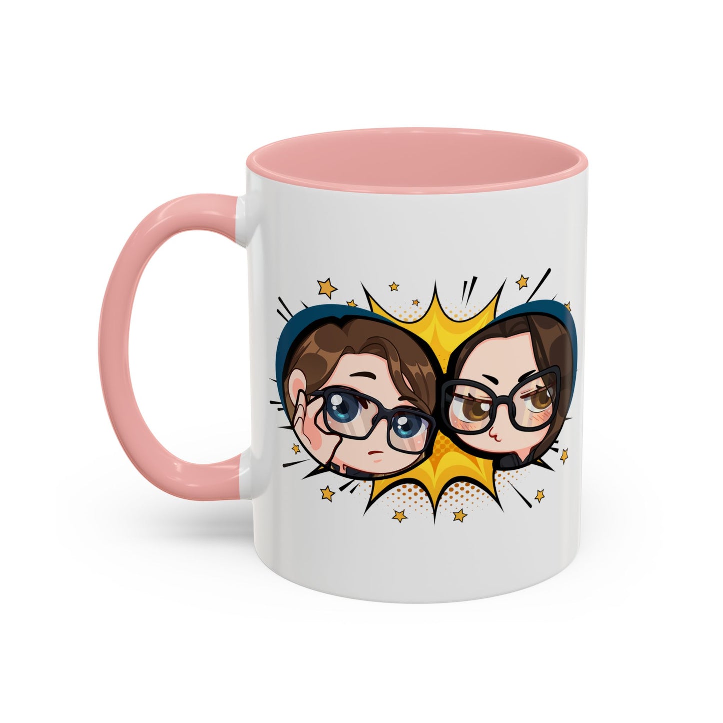 Plotholes & Payoffs Chibi Logo Ceramic Accent Mug