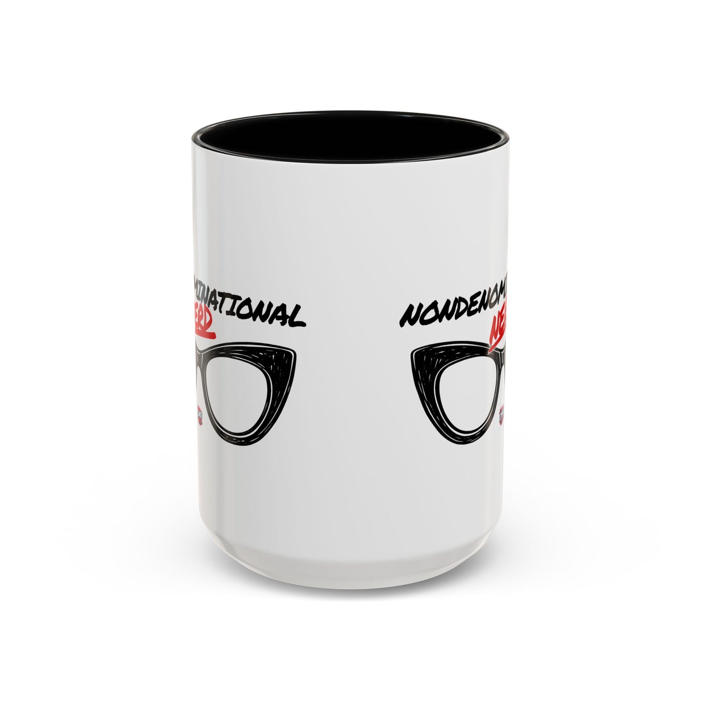 Nondenominational Nerd Mug, Funny Geek Coffee Cup, Comic Book Lover Gift, Nerdy Fandom Mug, Comics And Merch - Color Rim Option