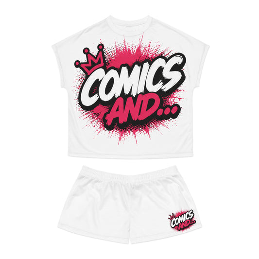 Official Comics And... Women's Pajama Set | Comic Book Sleepwear | Geek Lounge Set | Pop Culture Pajamas | Nerd Gift