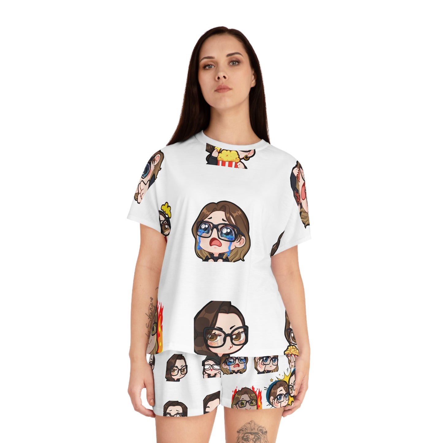 Plot Holes & Payoffs Chibi Women's Pajama Set | Official Comics And... Sleepwear | Cute Geek Pajamas | Podcast Merch | Pop Culture Lounge Set