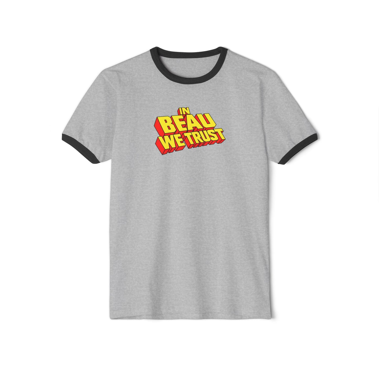 In Beau We Trust Retro Ringer Tee | Funny X-Men Inspired Shirt | Superhero Fan Shirt | Comic Convention Tee | Nerd Gift