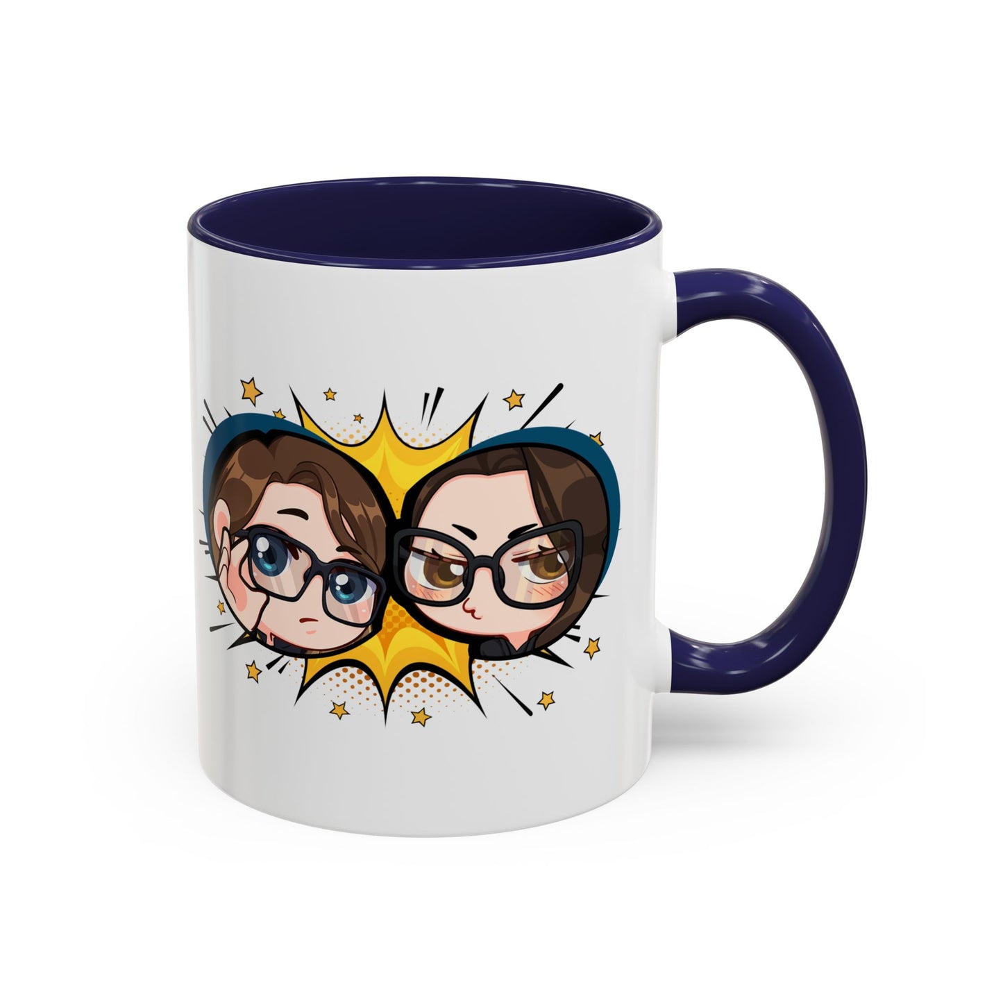 Plotholes & Payoffs Chibi Logo Ceramic Accent Mug