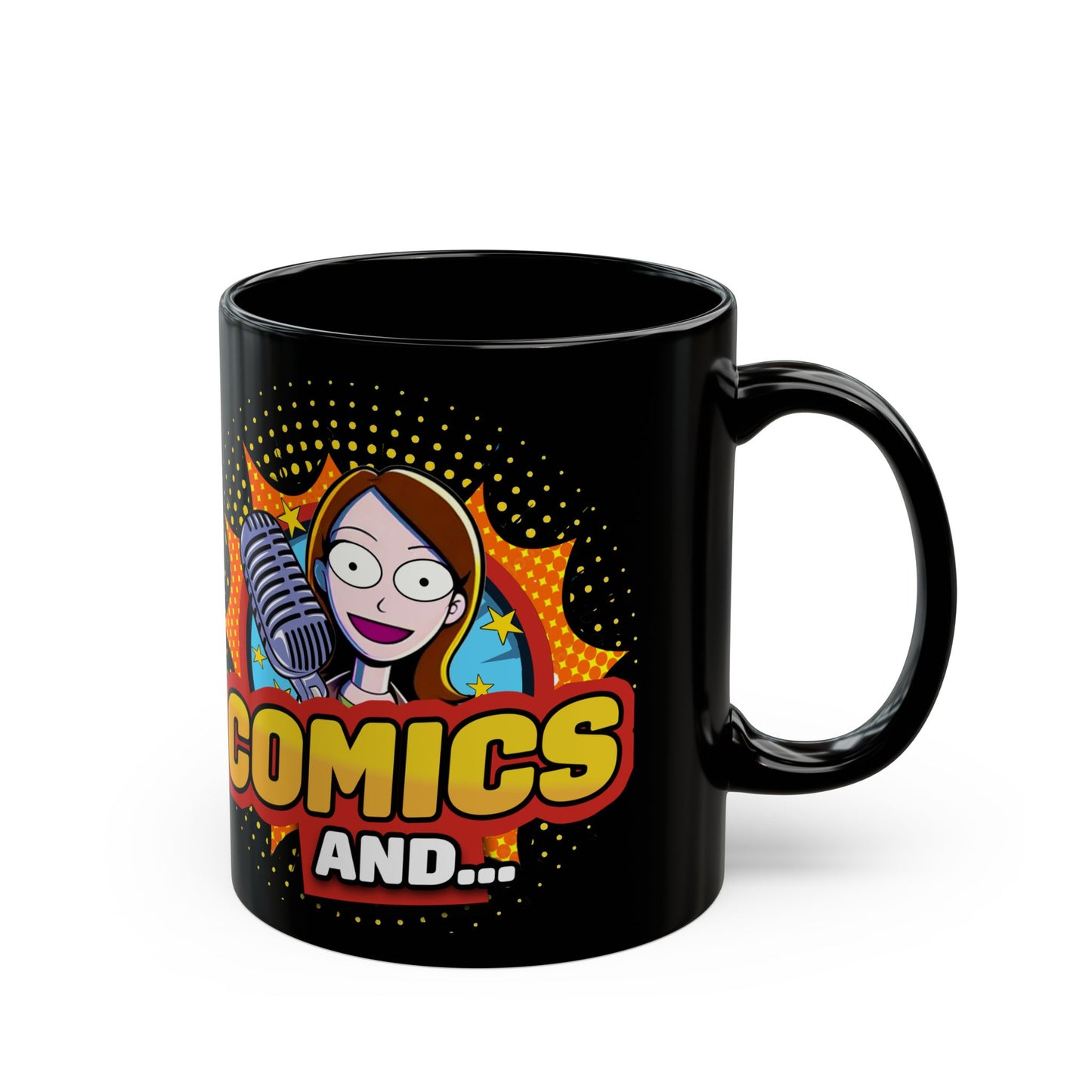 NEW Comics And... Black Mug (11oz, 15oz)