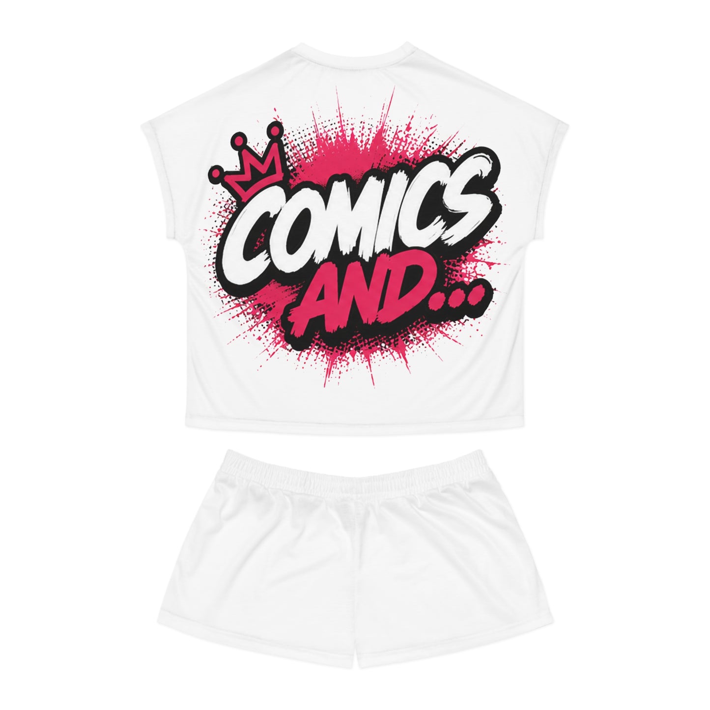 Official Comics And... Women's Pajama Set | Comic Book Sleepwear | Geek Lounge Set | Pop Culture Pajamas | Nerd Gift