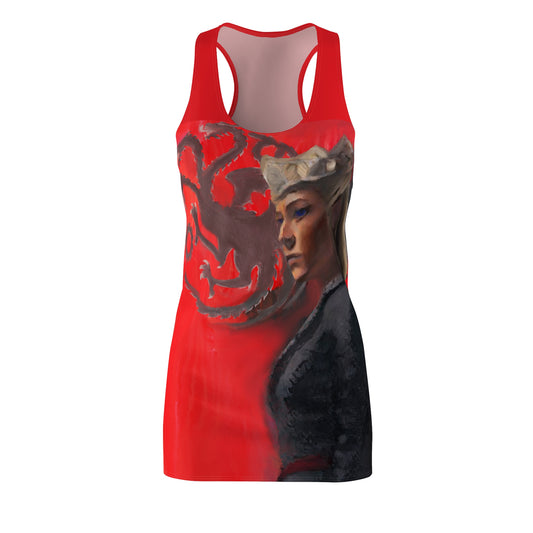 Queen Rhaenyra Women's Cut & Sew Racerback Dress (AOP)