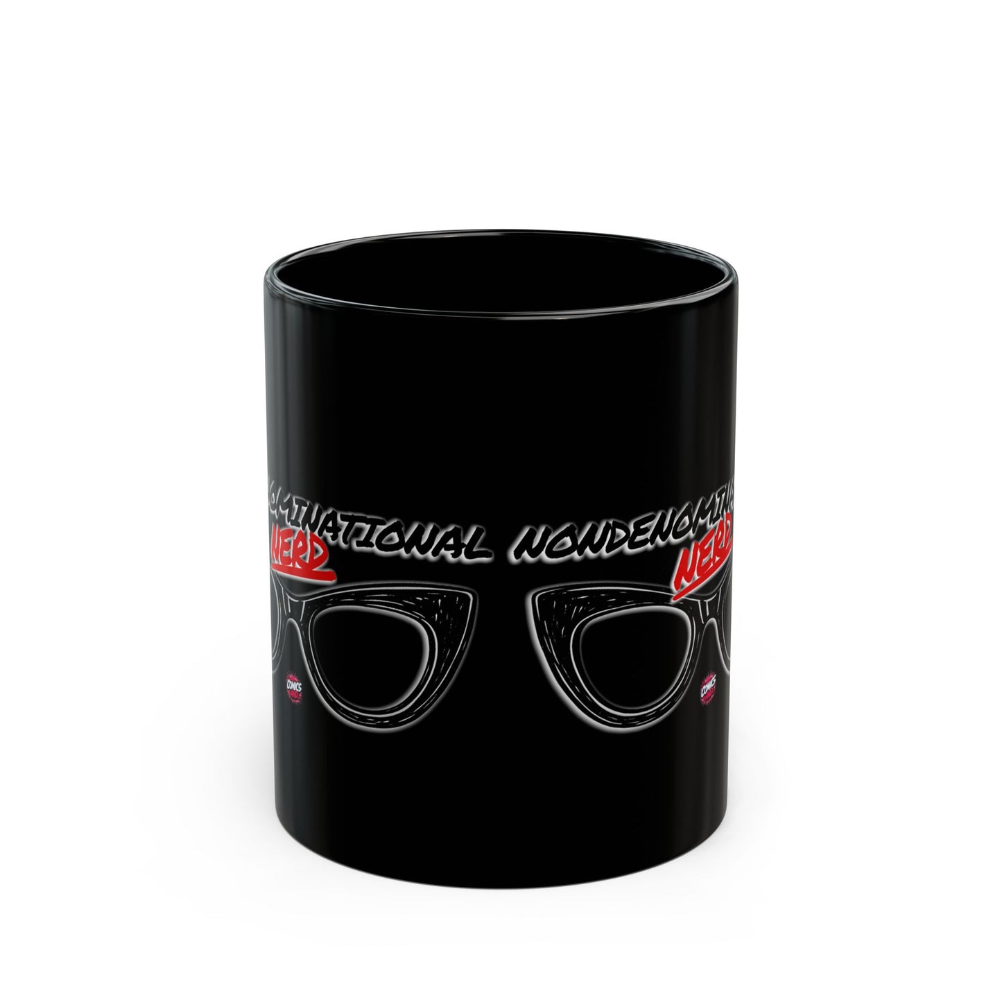 Nondenominational Nerd Mug, Funny Geek Coffee Cup, Comic Book Lover Gift, Nerdy Fandom Mug, Comics And Merch