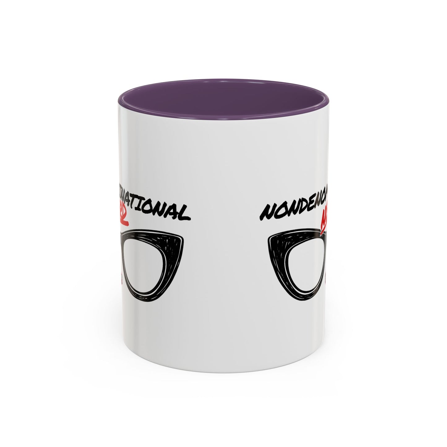 Nondenominational Nerd Mug, Funny Geek Coffee Cup, Comic Book Lover Gift, Nerdy Fandom Mug, Comics And Merch - Color Rim Option