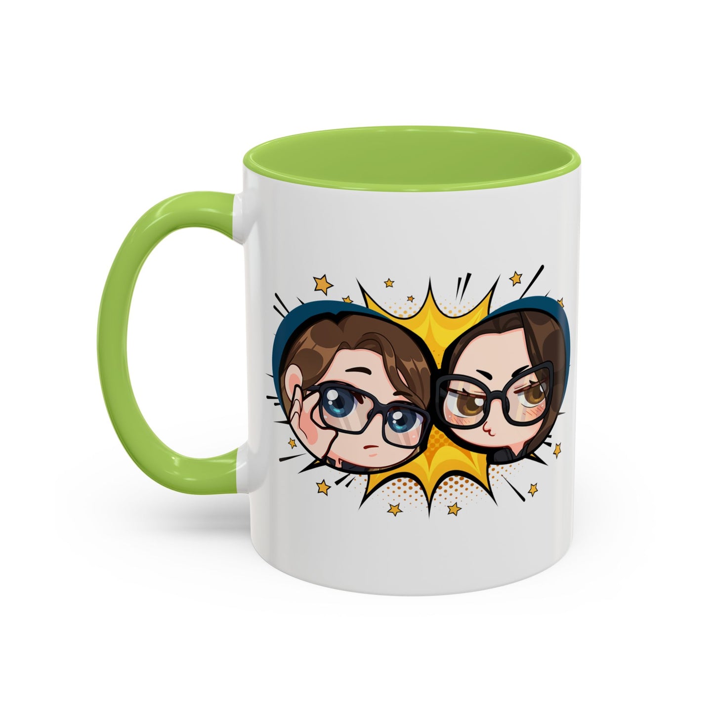 Plotholes & Payoffs Chibi Logo Ceramic Accent Mug