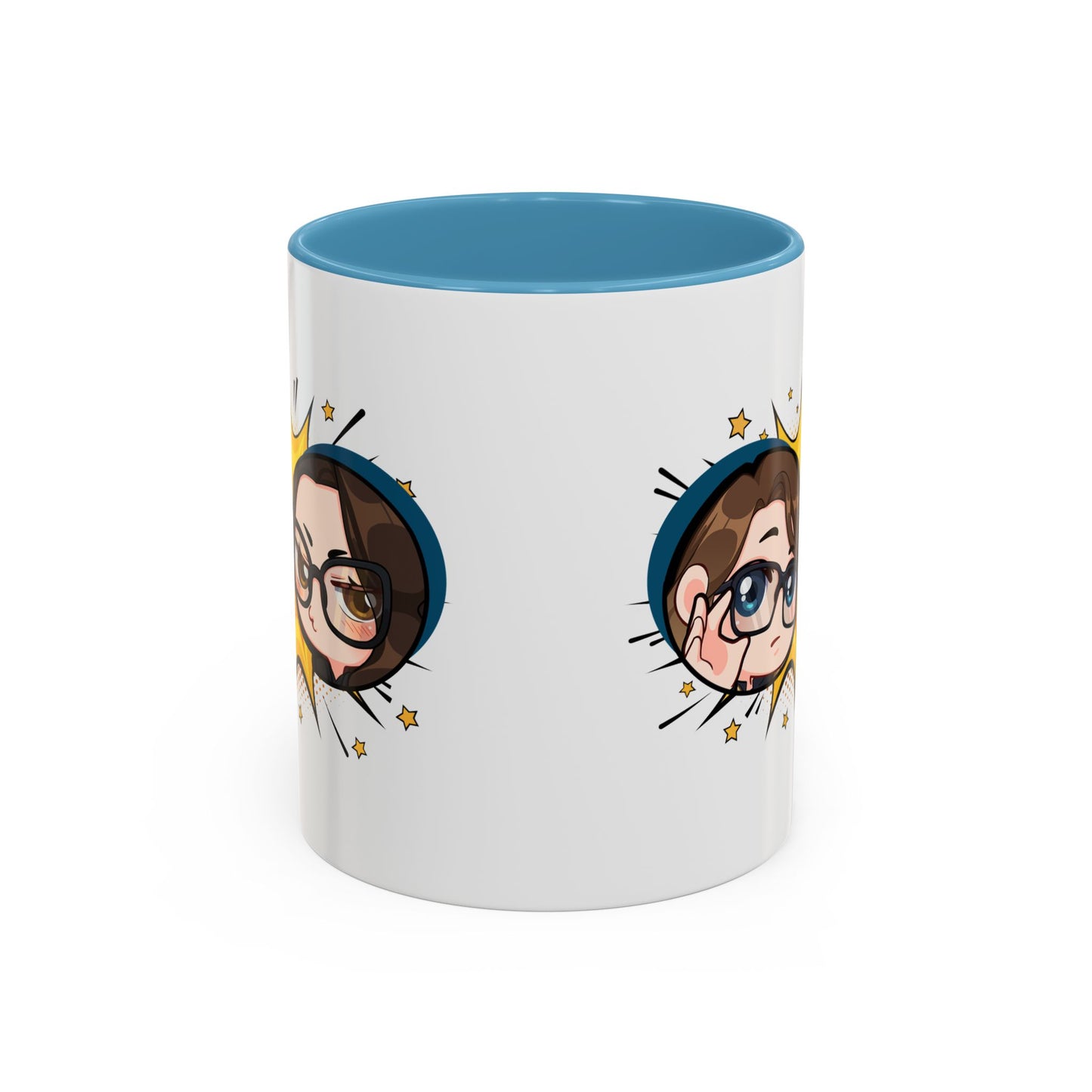 Plotholes & Payoffs Chibi Logo Ceramic Accent Mug