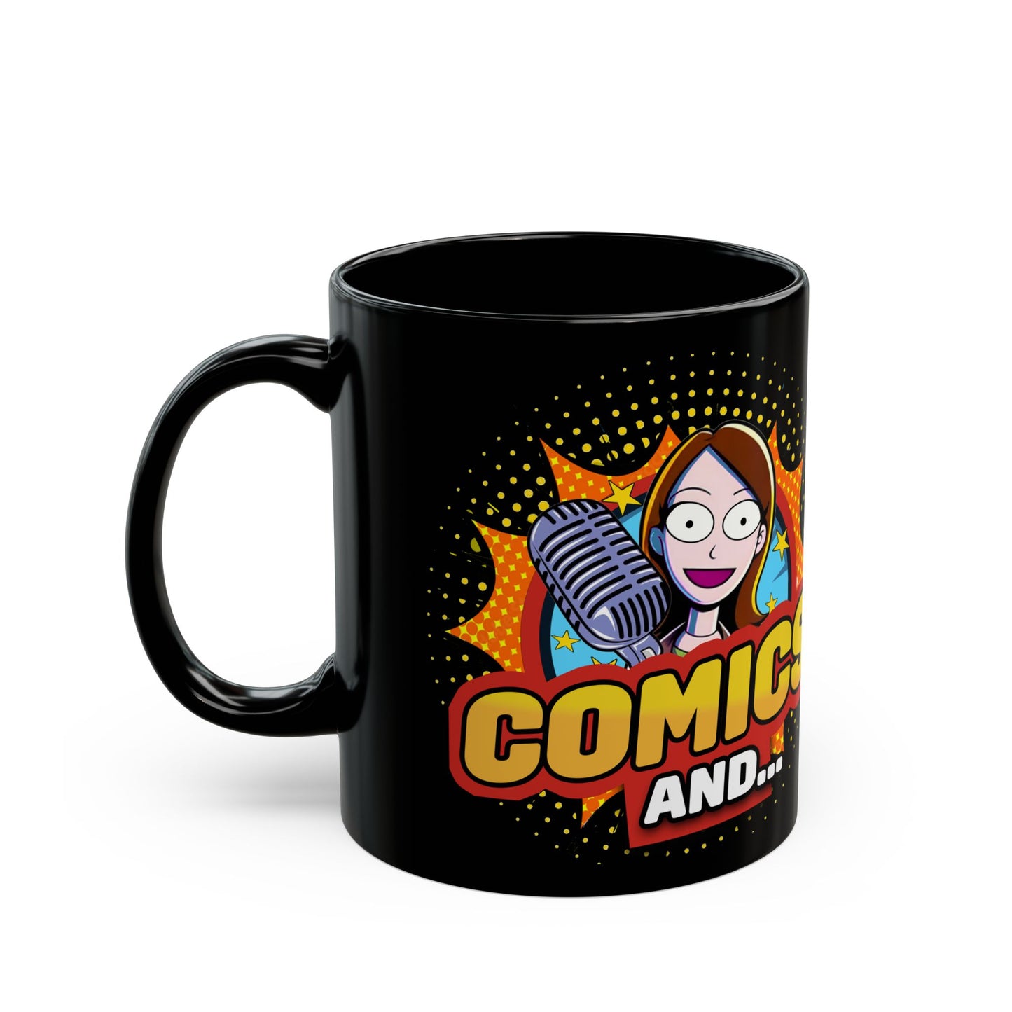 NEW Comics And... Black Mug (11oz, 15oz)