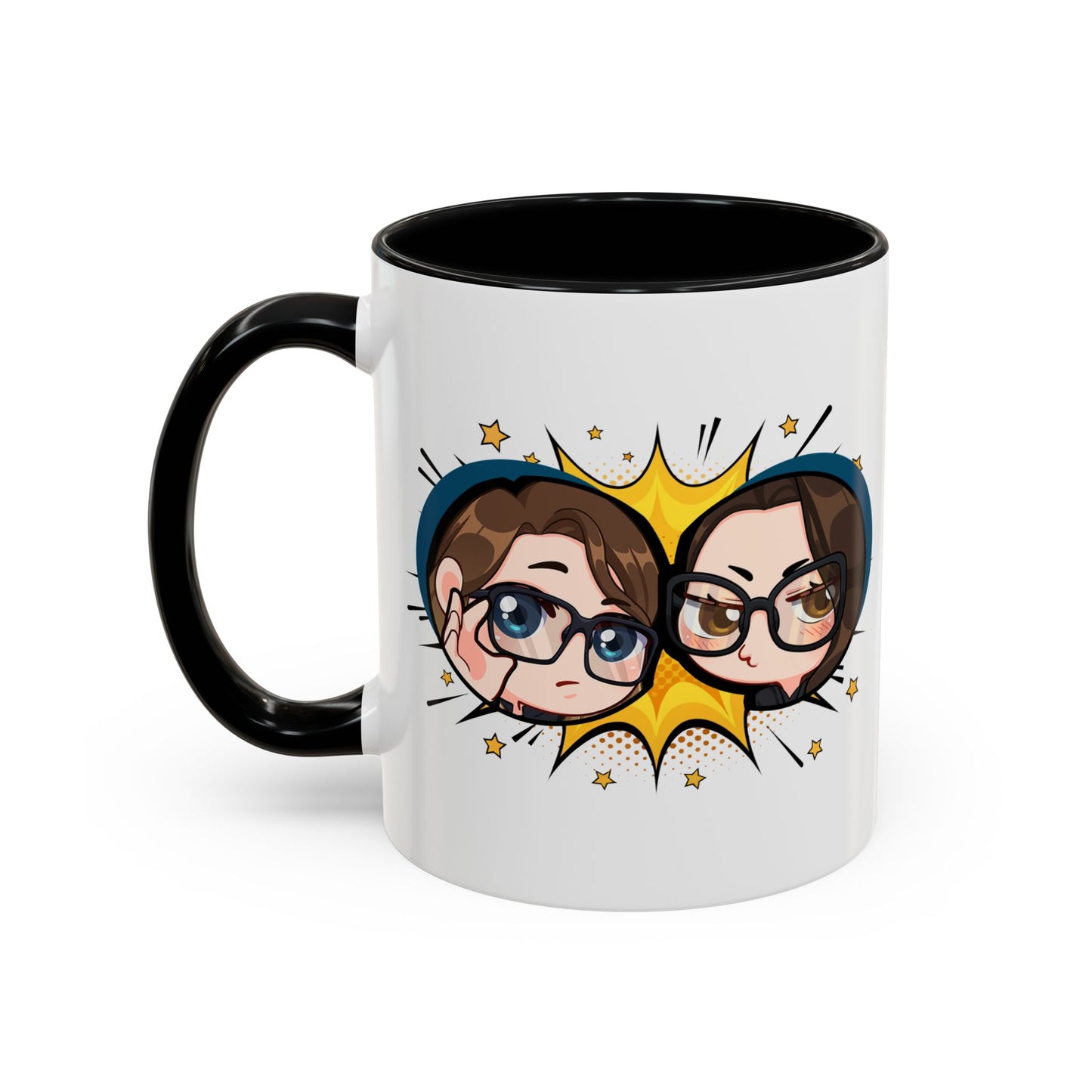 Plotholes & Payoffs Chibi Logo Ceramic Accent Mug