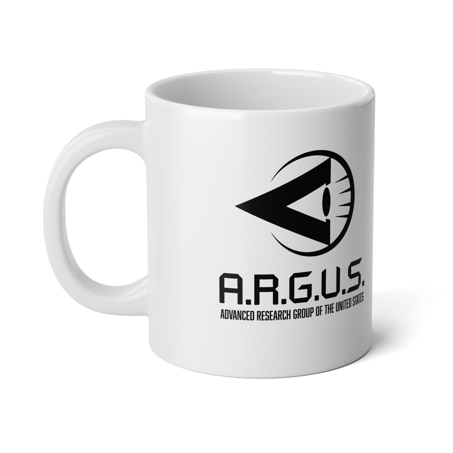 Jumbo Mug, 20oz inspired by DC COMICS And Peacemaker A R G U S Advanced Research Group Of The United States, DC Comics Mug,