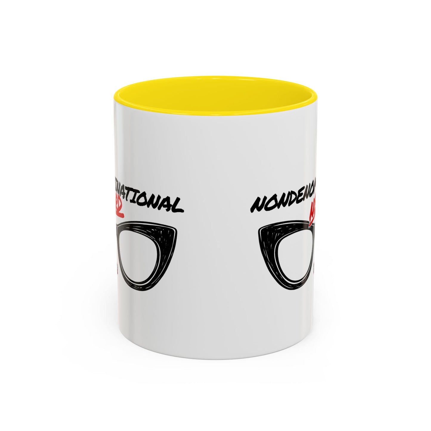 Nondenominational Nerd Mug, Funny Geek Coffee Cup, Comic Book Lover Gift, Nerdy Fandom Mug, Comics And Merch - Color Rim Option