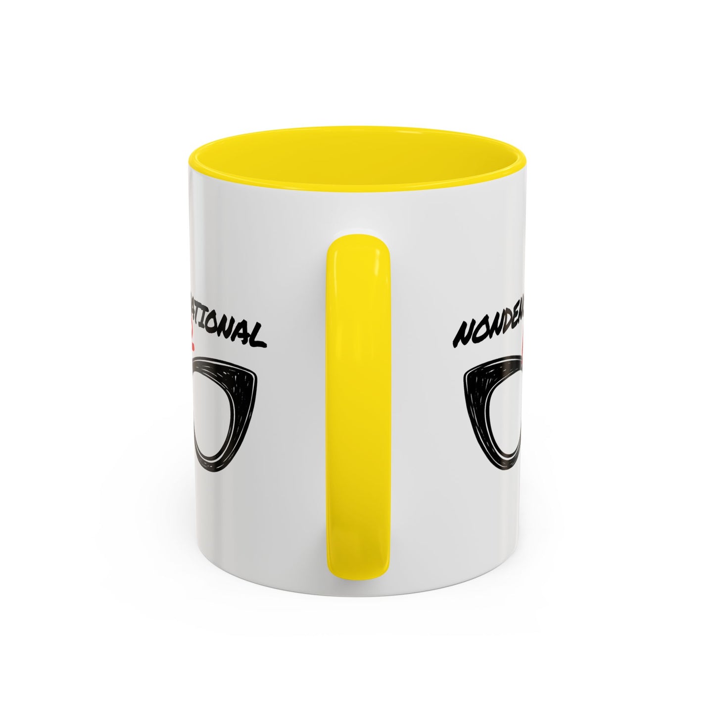Nondenominational Nerd Mug, Funny Geek Coffee Cup, Comic Book Lover Gift, Nerdy Fandom Mug, Comics And Merch - Color Rim Option