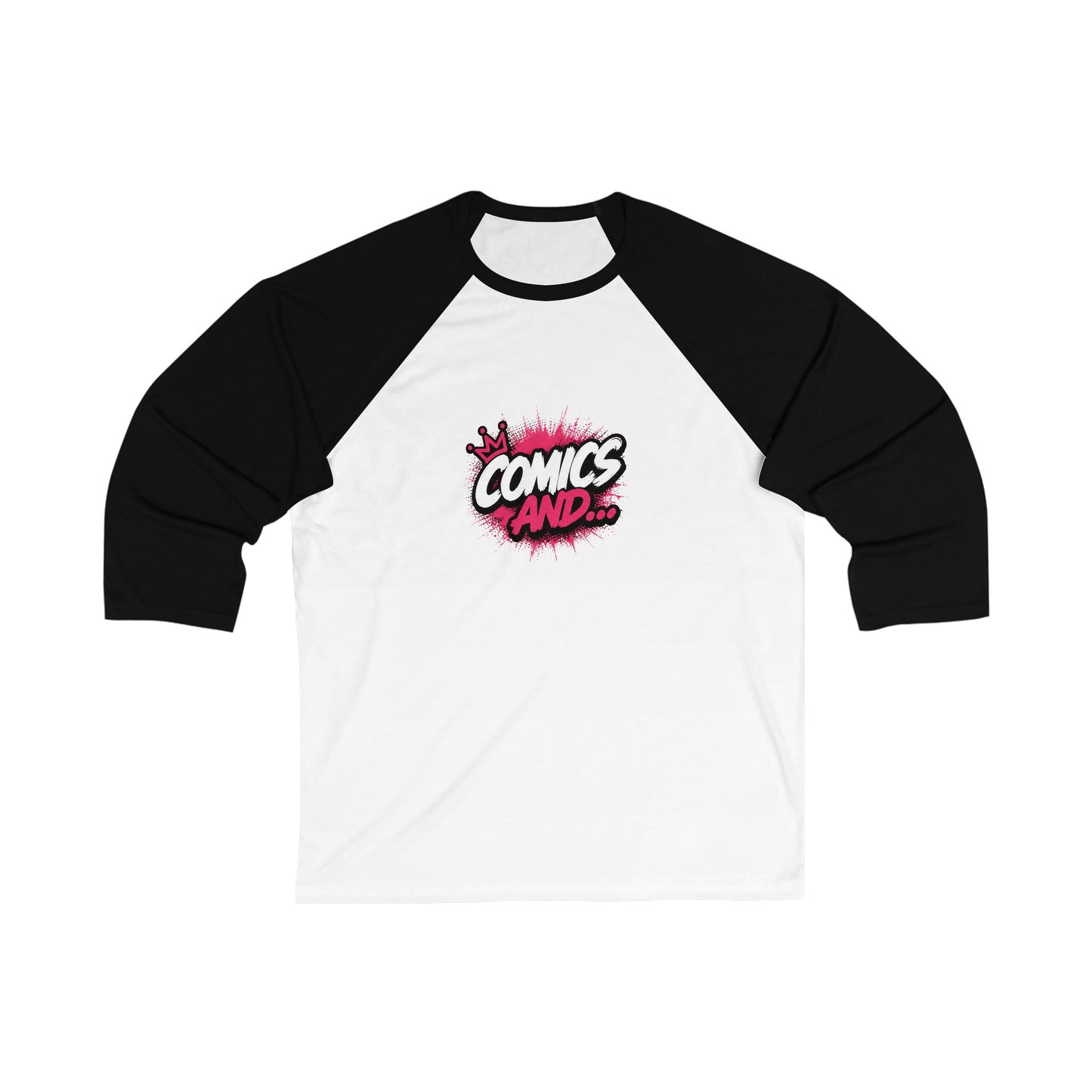 Official Comics And... Baseball Tee | Retro Comic Book Raglan Shirt | Geek Apparel | Comic Fan Shirt | Nerd Gift