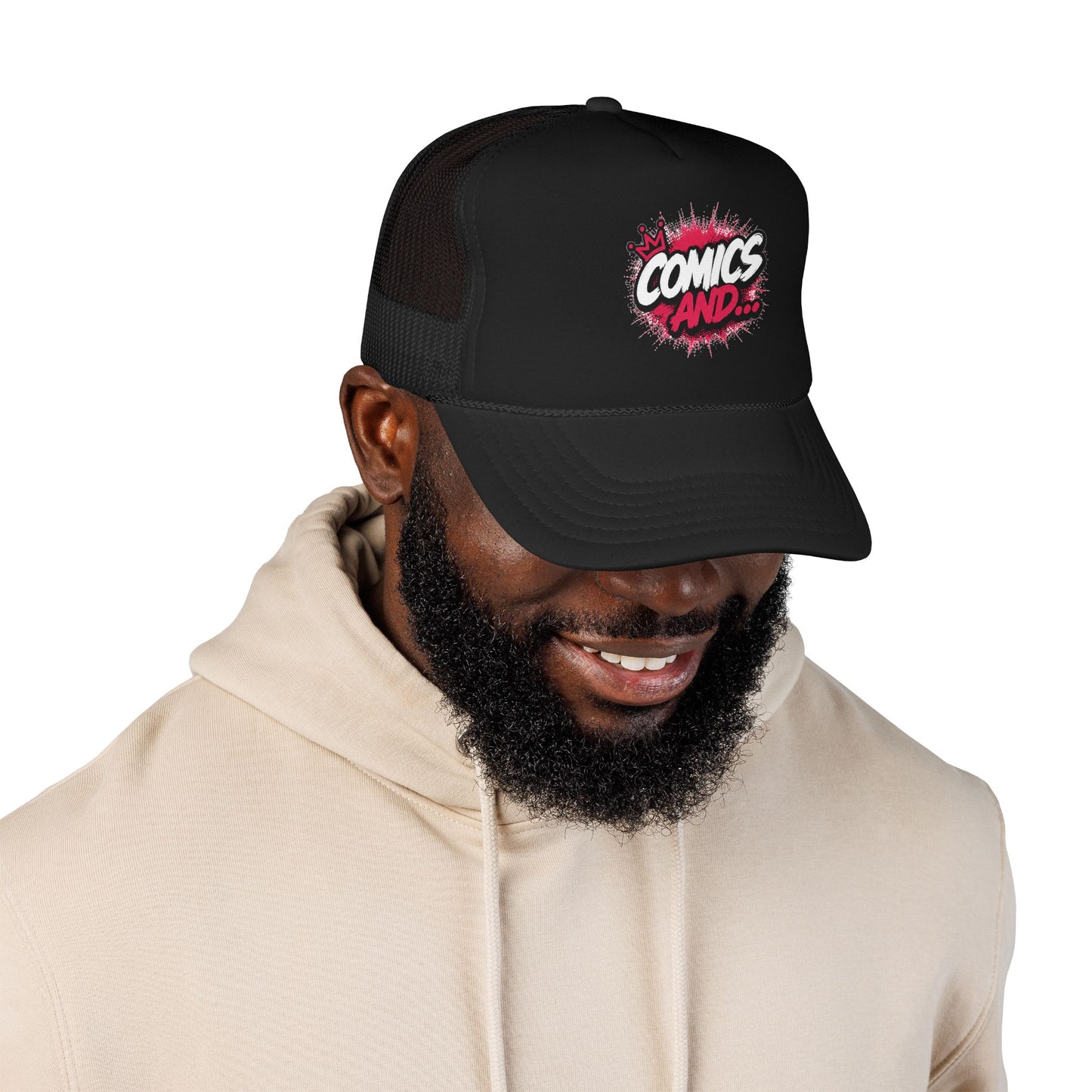 Comics And... Classic Trucker Hat | Official Comics And Logo Cap | Comic Book Fan Snapback | Geek Apparel