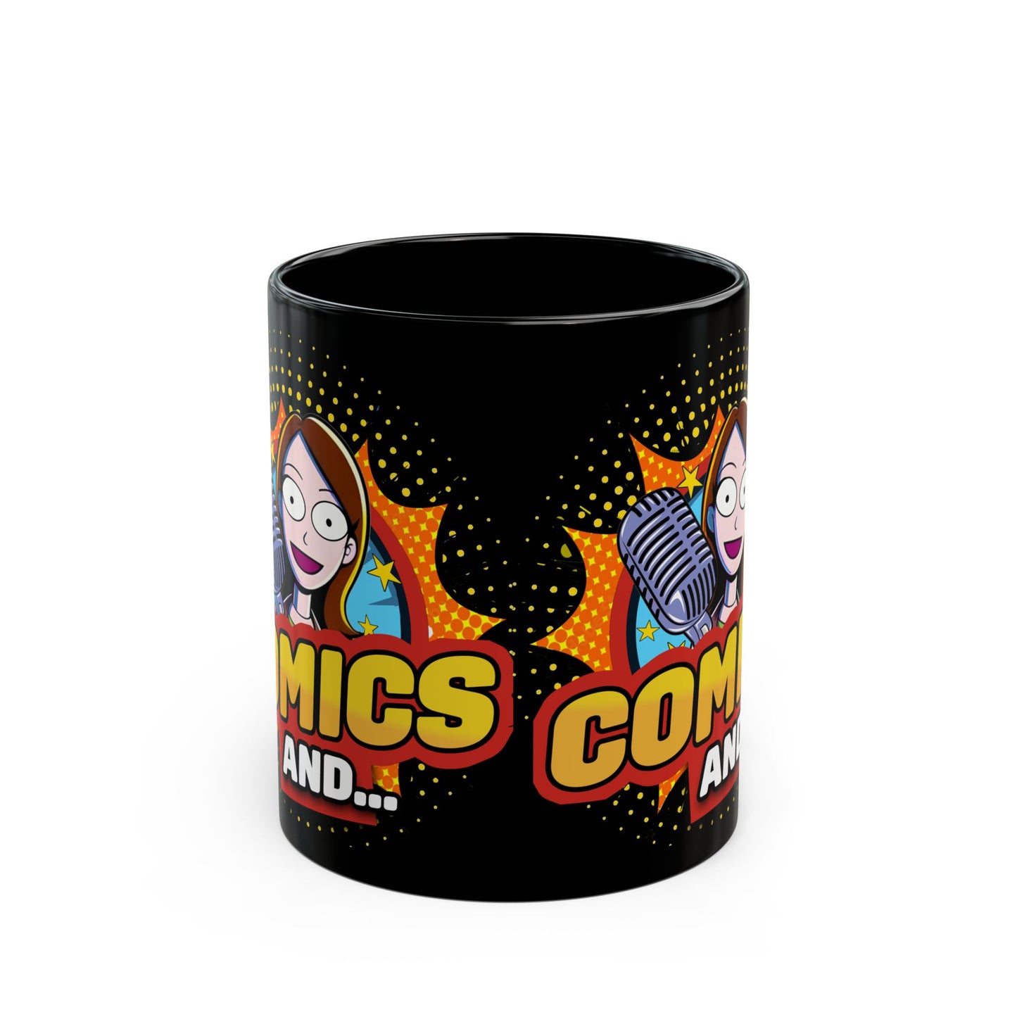 NEW Comics And... Black Mug (11oz, 15oz)