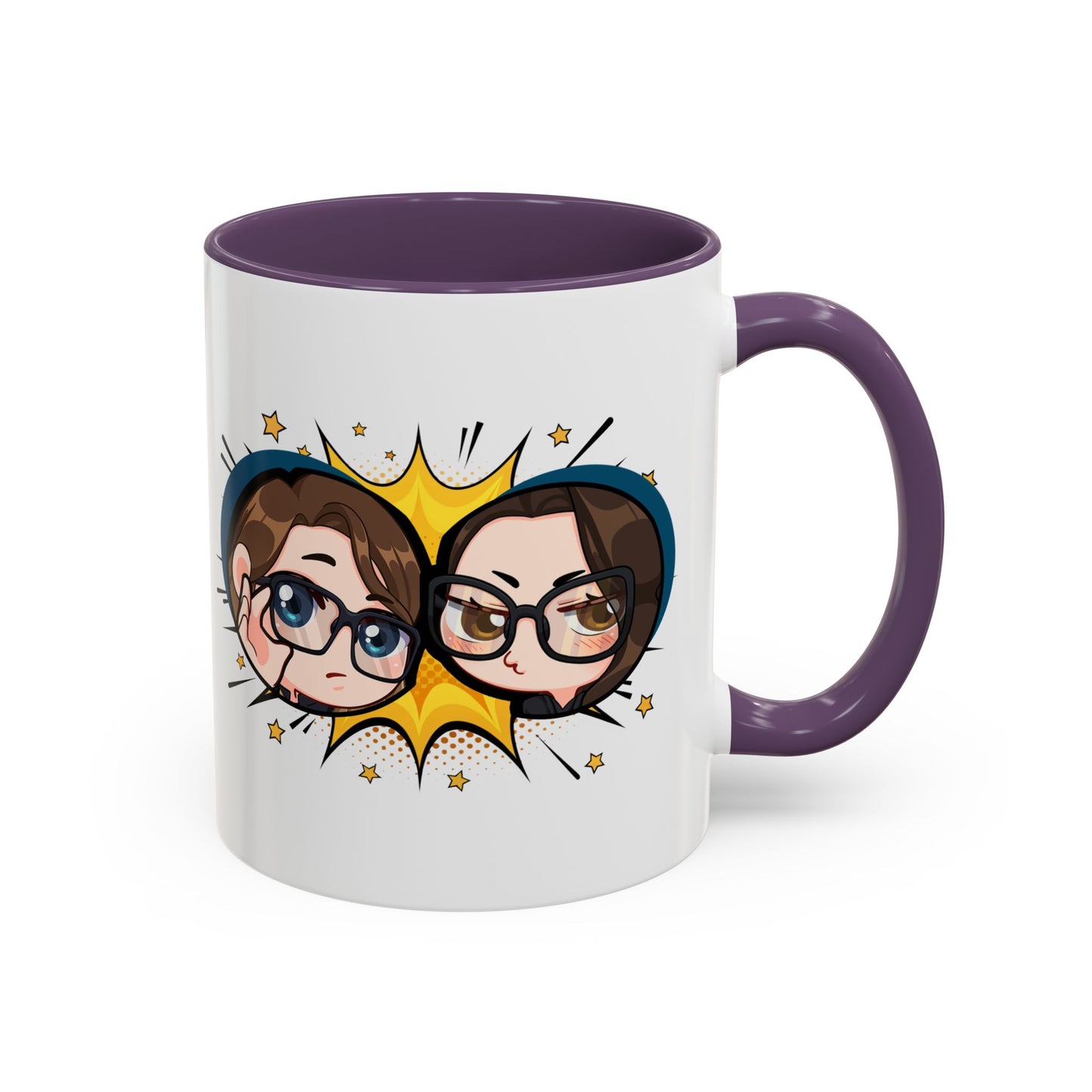 Plotholes & Payoffs Chibi Logo Ceramic Accent Mug