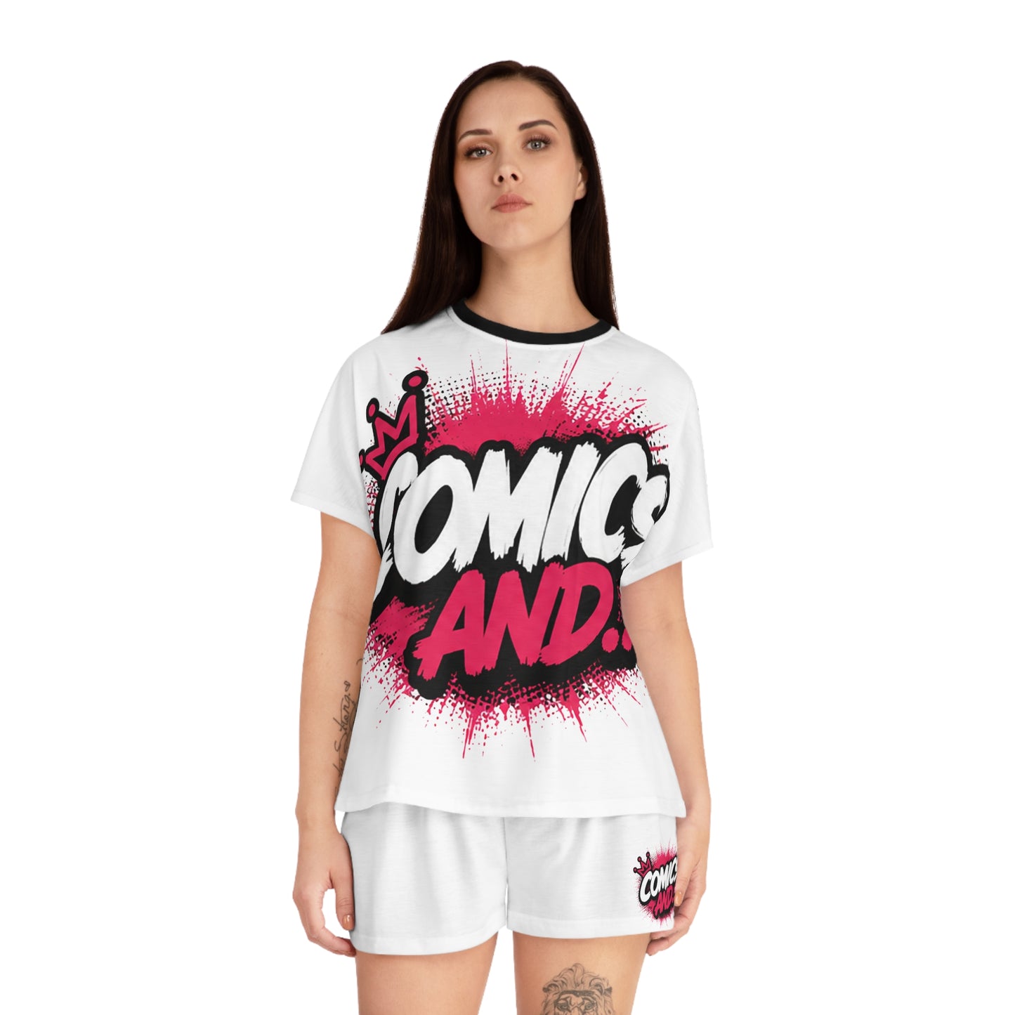 Official Comics And... Women's Pajama Set | Comic Book Sleepwear | Geek Lounge Set | Pop Culture Pajamas | Nerd Gift