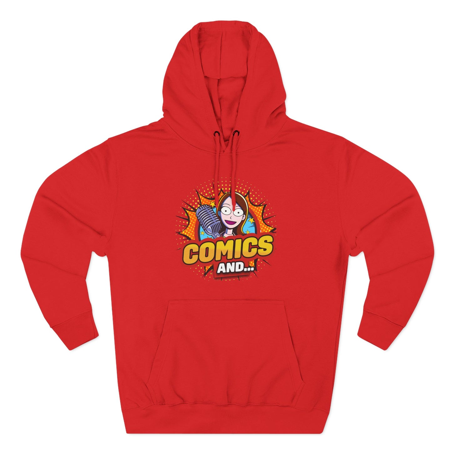 YouTube Official Merch Three-Panel Fleece Hoodie, Comics and Fans Clothing, Cosplay Apparel, Comic Con Costume, Superhero Gift