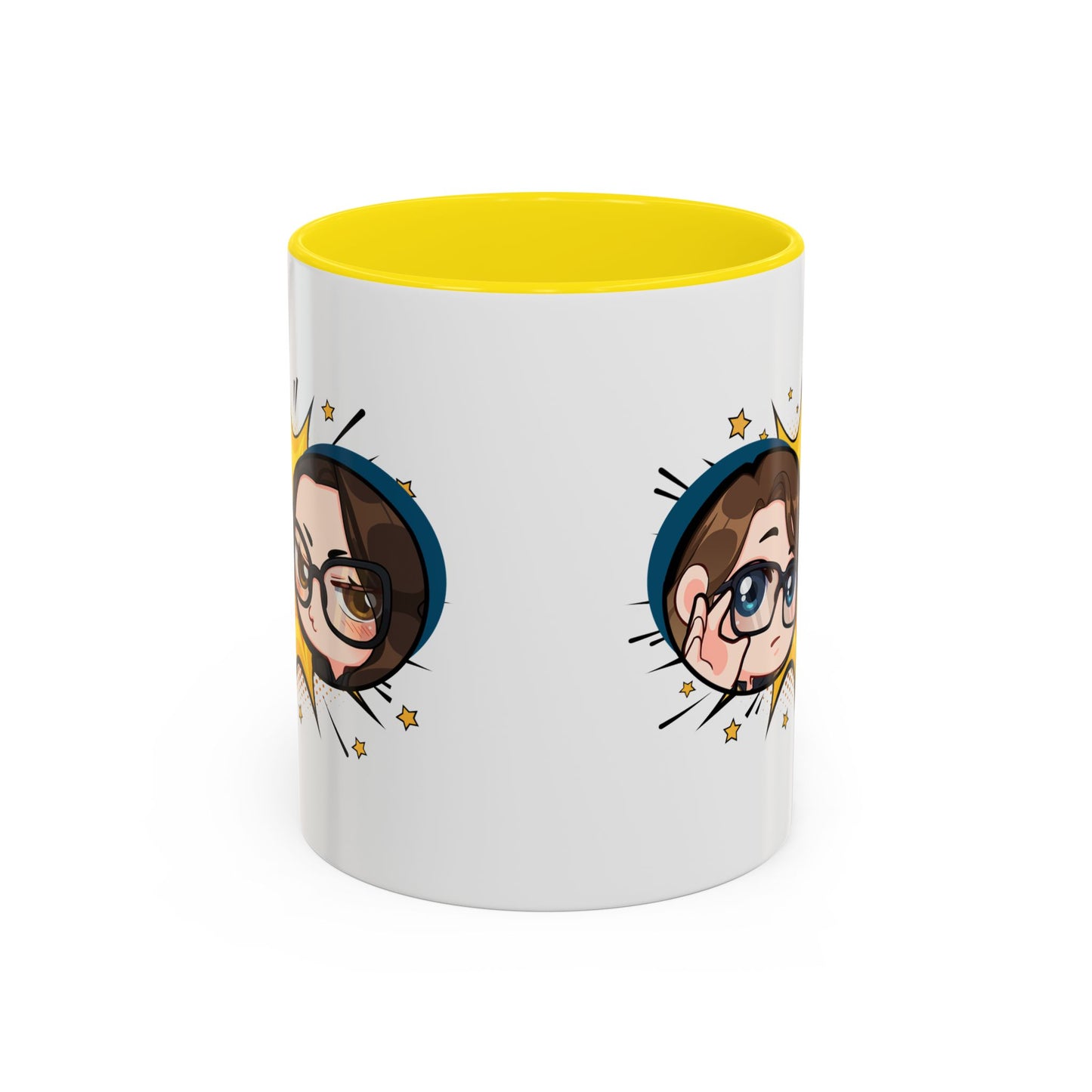 Plotholes & Payoffs Chibi Logo Ceramic Accent Mug
