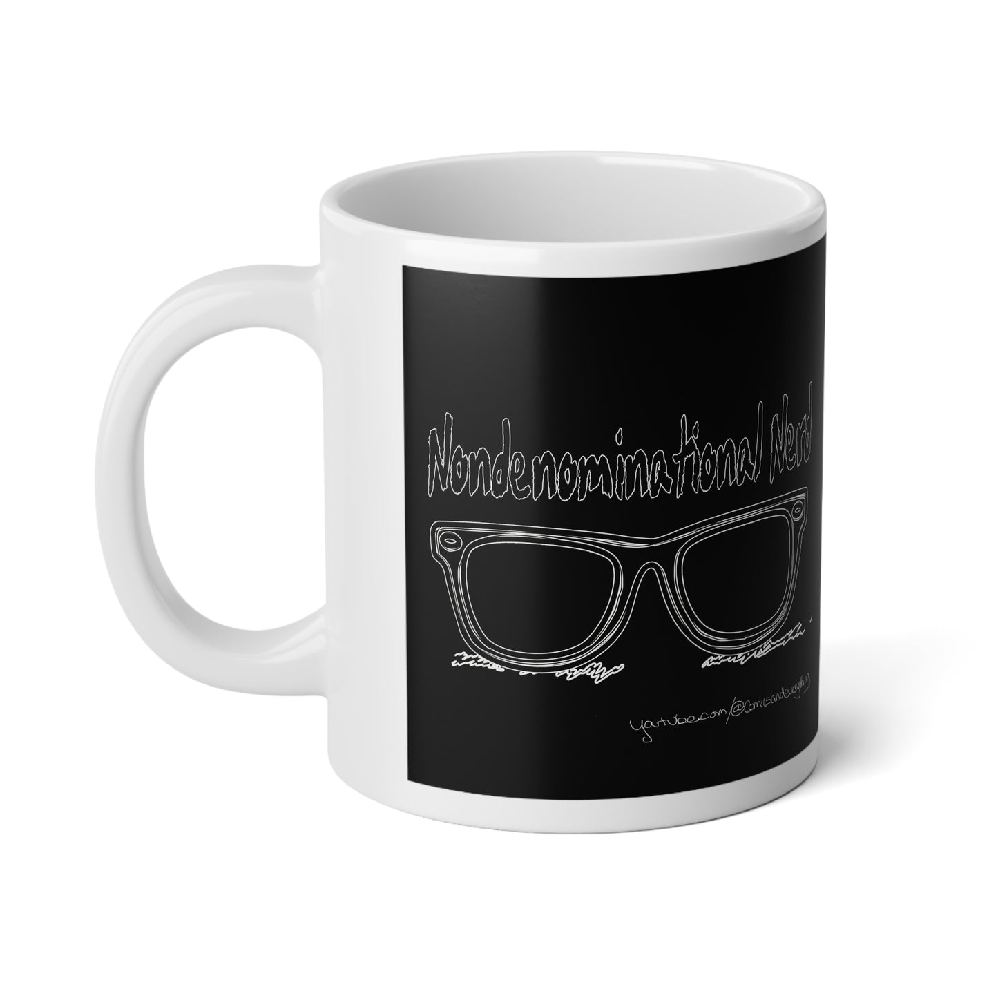 Jumbo Mug, 20oz - Nondenominational Nerd Mug, Geek Coffee Cup, Pop Culture Tea Mug, Fandom Merchandise Gift, Extra Large Drinkware