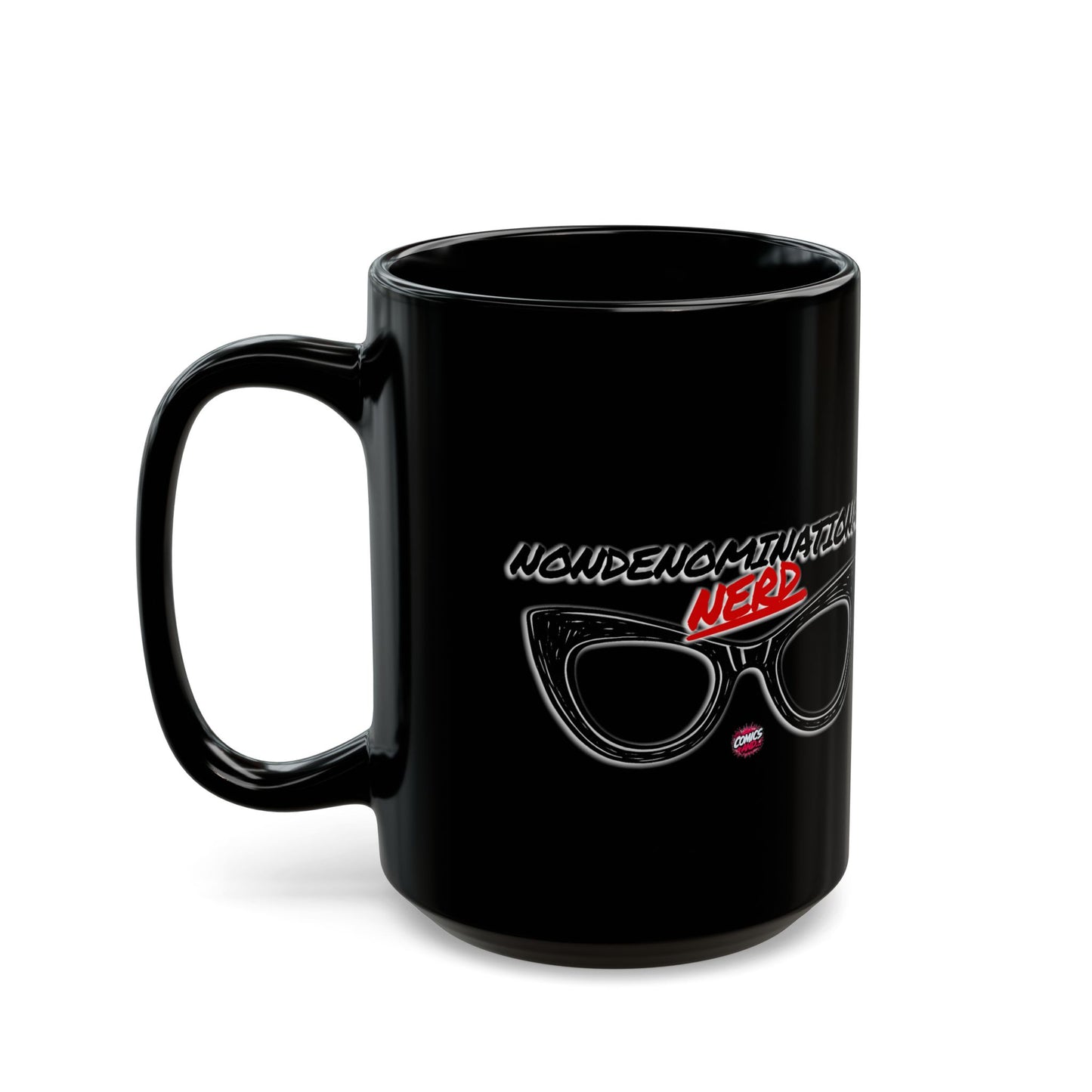 Nondenominational Nerd Mug, Funny Geek Coffee Cup, Comic Book Lover Gift, Nerdy Fandom Mug, Comics And Merch