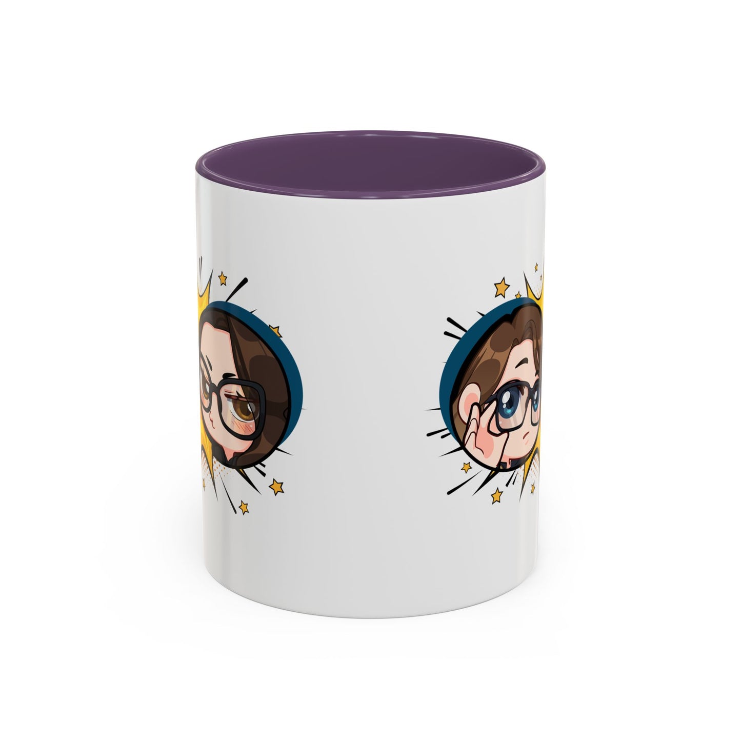 Plotholes & Payoffs Chibi Logo Ceramic Accent Mug