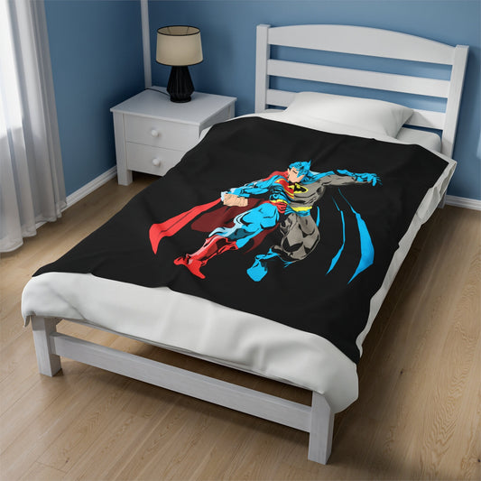 Composite Superman Velveteen Plush Blanket