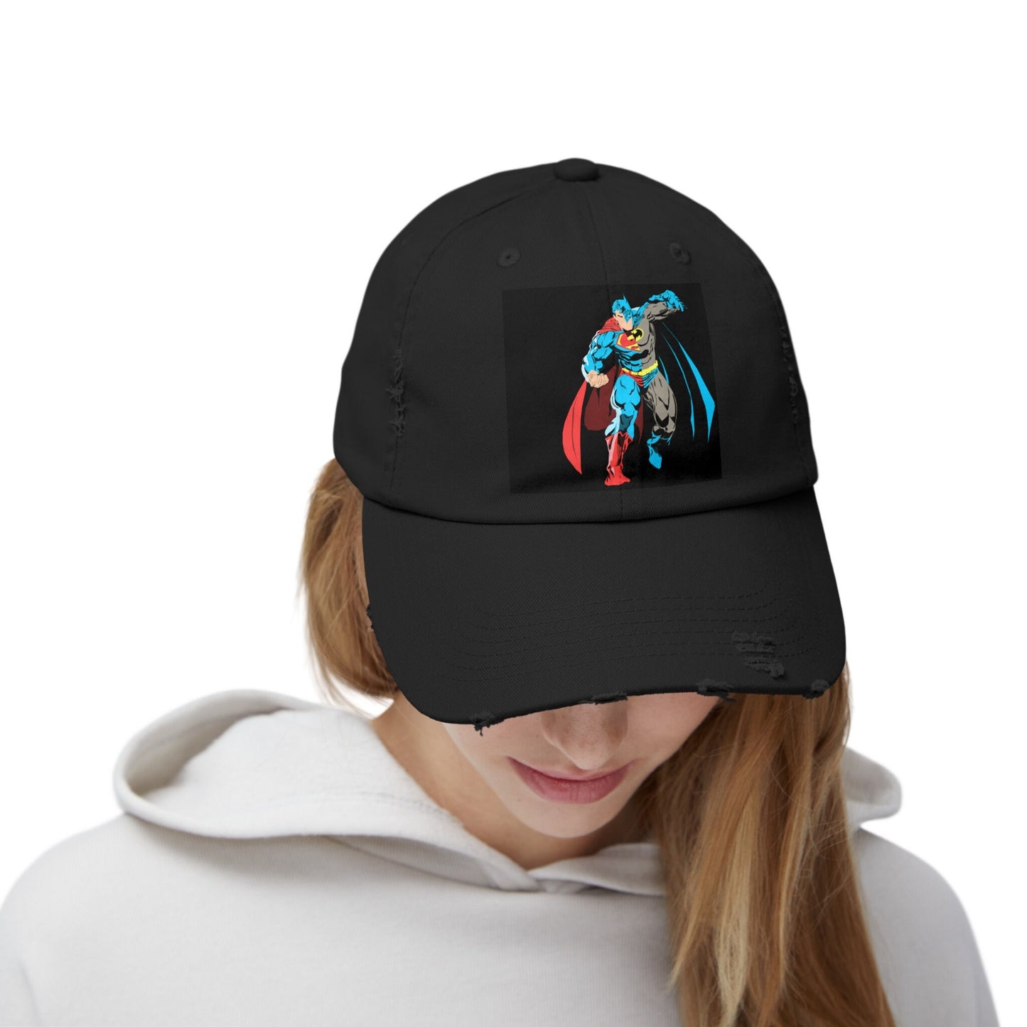 Composite Superman Unisex Distressed Cap