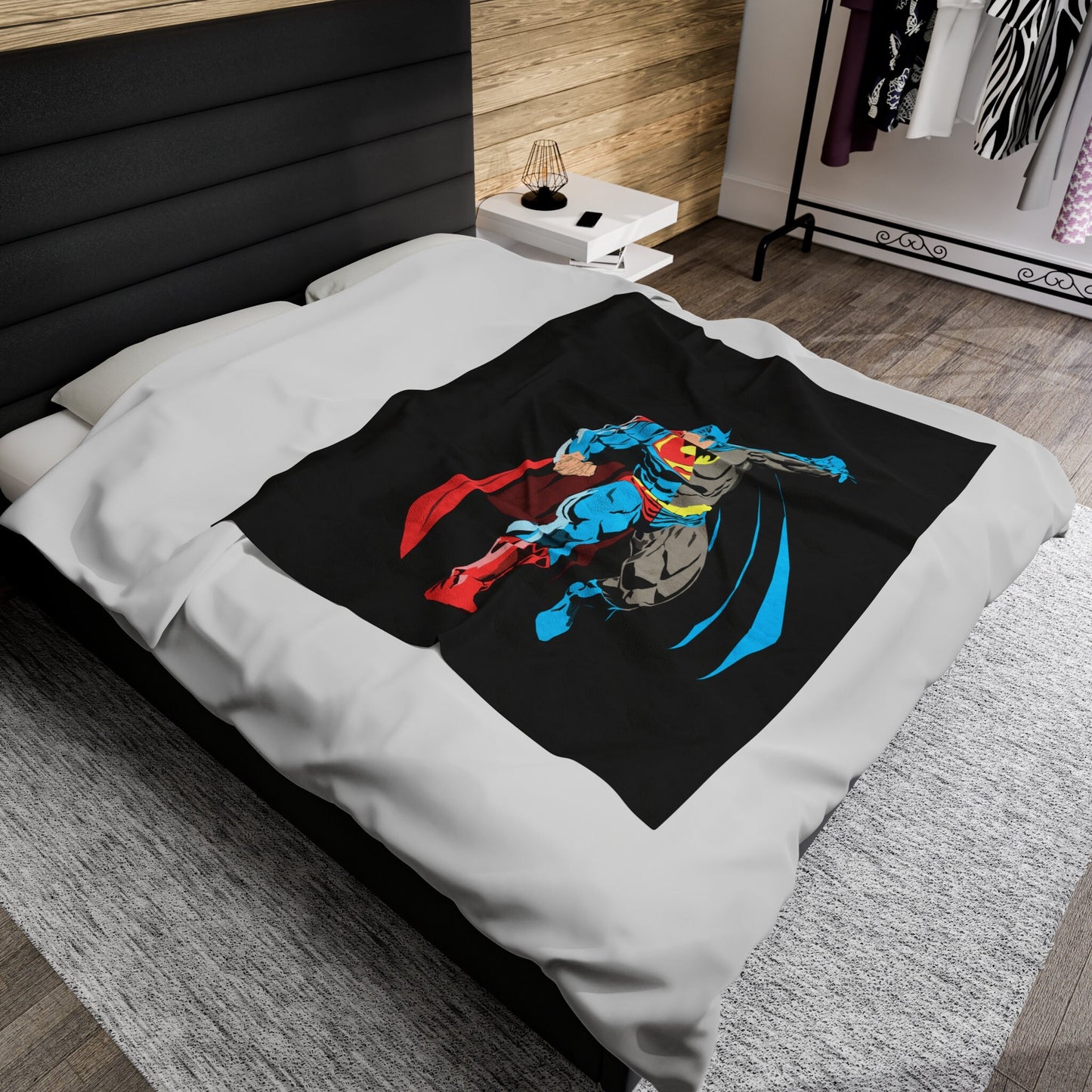 Composite Superman Velveteen Plush Blanket